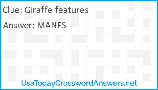 Giraffe features Answer