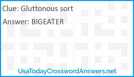 Gluttonous sort Answer