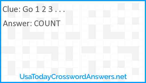 Go 1 2 3 . . . Answer