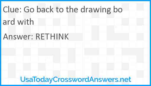 Go back to the drawing board with Answer