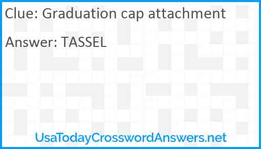 Graduation cap attachment Answer