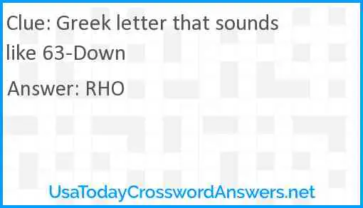 Greek letter that sounds like 63-Down Answer
