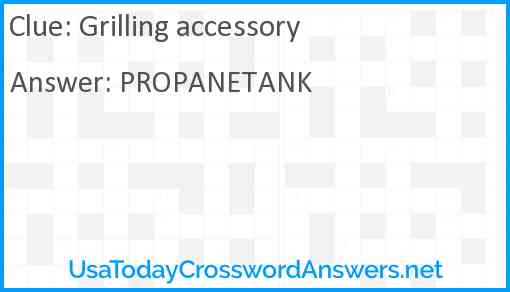 Grilling accessory Answer