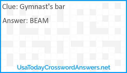 Gymnast's bar Answer
