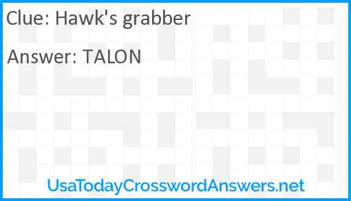 Hawk's grabber Answer