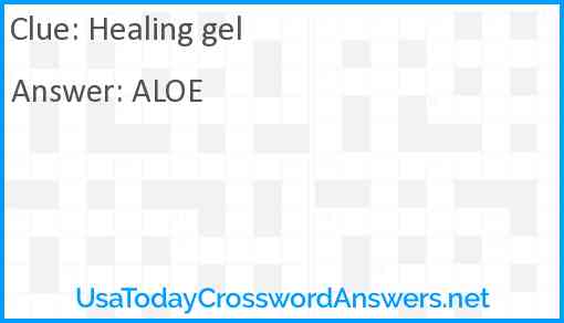 Healing gel Answer