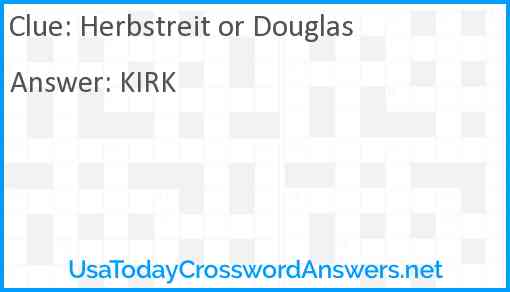 Herbstreit or Douglas Answer