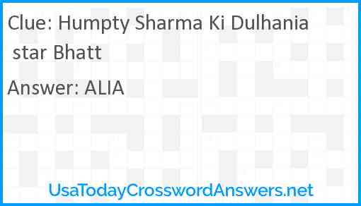 Humpty Sharma Ki Dulhania star Bhatt Answer