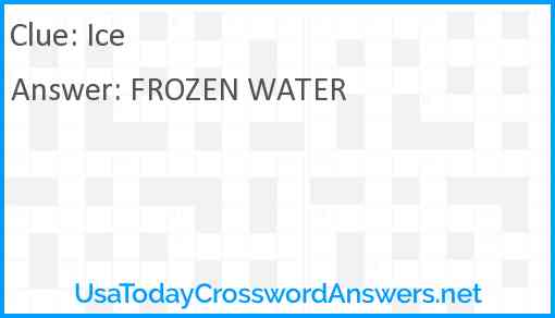 Ice Answer