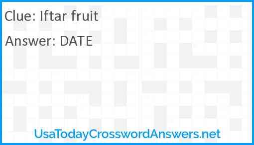Iftar fruit Answer
