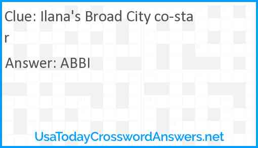 Ilana's Broad City co-star Answer