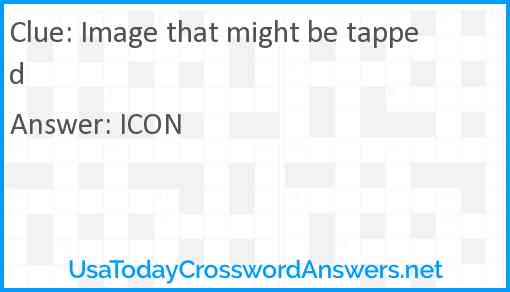 Image that might be tapped Answer