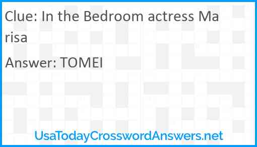 In the Bedroom actress Marisa Answer