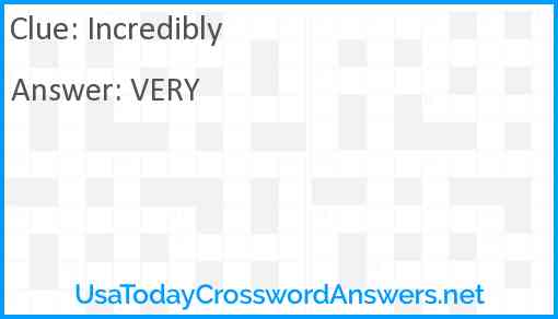 Incredibly Answer