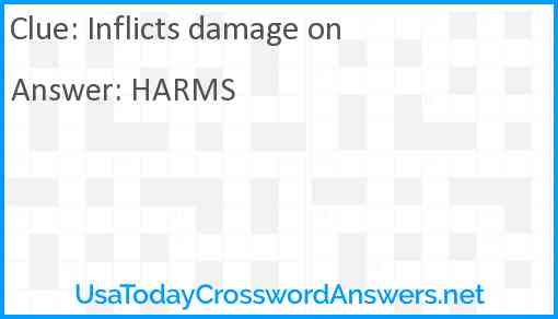 Inflicts damage on Answer