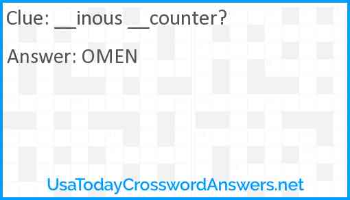 __inous __counter? Answer