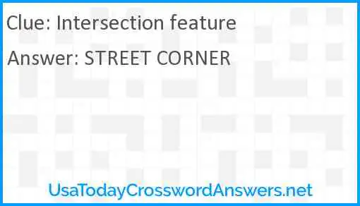 Intersection feature Answer