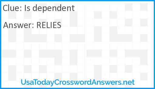 Is dependent Answer