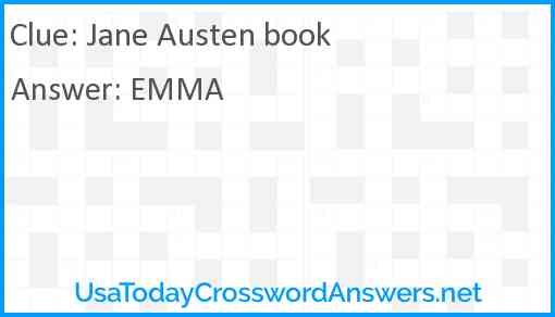 Jane Austen book Answer