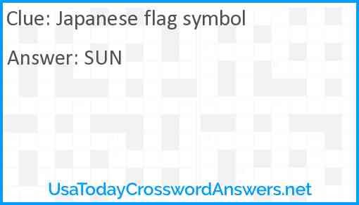 Japanese flag symbol Answer