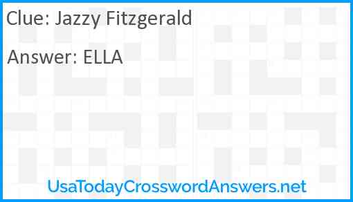 Jazzy Fitzgerald Answer