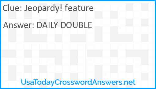 Jeopardy! feature Answer