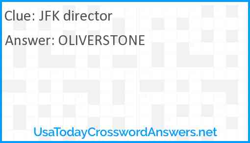 JFK director Answer