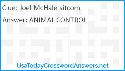 Joel McHale sitcom Answer