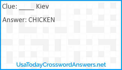 ____ Kiev Answer