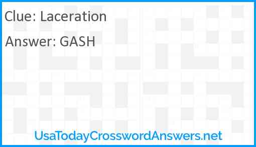 Laceration Answer