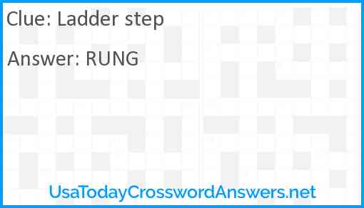 Ladder step Answer