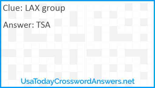 LAX group Answer