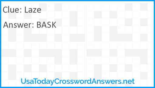 Laze Answer
