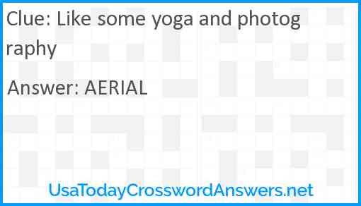 Like some yoga and photography Answer