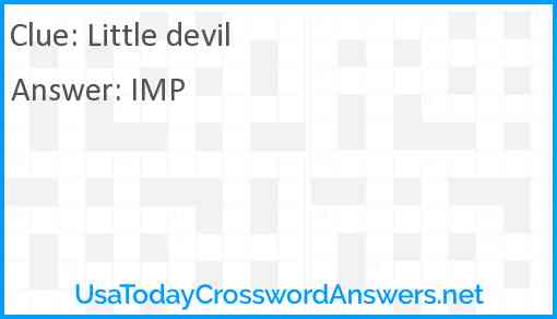 Little devil Answer