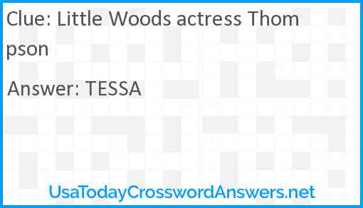 Little Woods actress Thompson Answer
