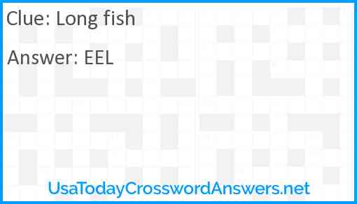 Long fish Answer