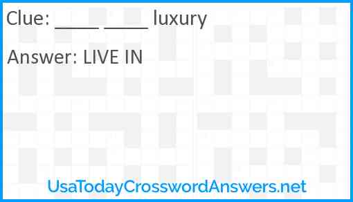 Luxury Answer