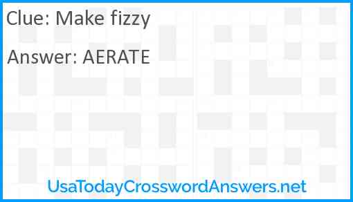 Make fizzy Answer