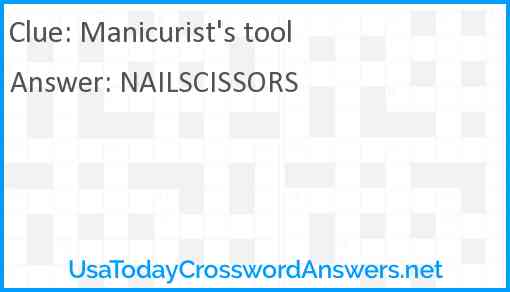 Manicurist's tool Answer