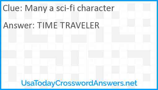 Many a sci-fi character Answer