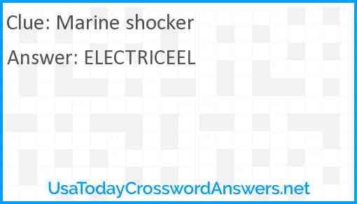 Marine shocker Answer