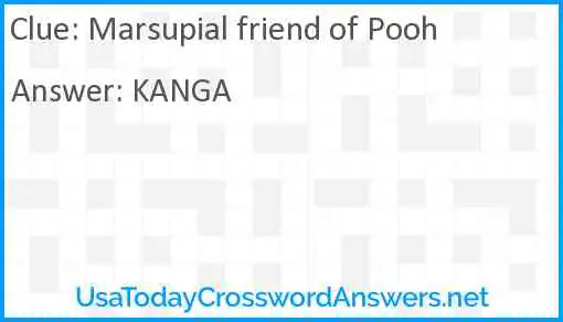 Marsupial friend of Pooh Answer