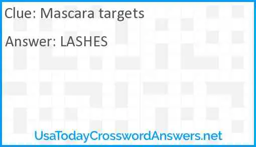 Mascara targets Answer