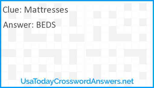 Mattresses Answer
