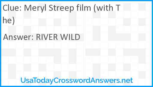 Meryl Streep film (with The) Answer