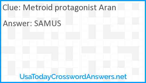 Metroid protagonist Aran Answer