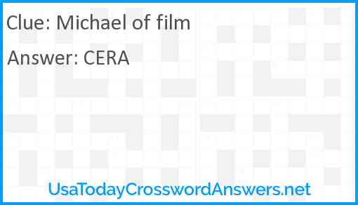 Michael of film Answer