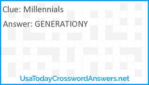 Millennials Answer