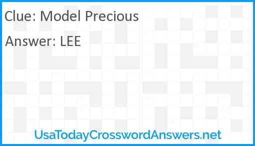 Model Precious Answer